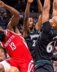  森林狼双星合砍80分，逆转战胜黄蜂  